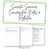 Socratic Seminar:  Conversation Notes &  Reflection