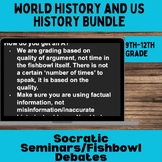 Socratic Seminar | Fishbowl Debate Bundle | US and World H