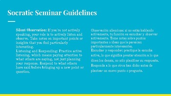 Preview of Socratic Seminar Guidelines