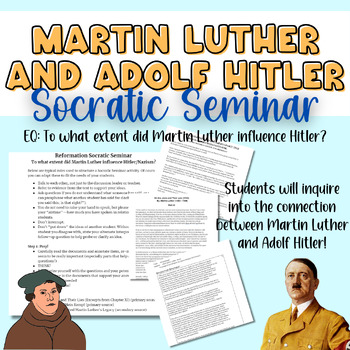 Preview of Socratic Seminar: Martin Luther & Adolf Hitler