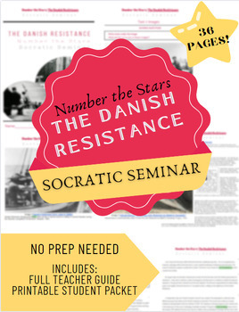 Preview of Socratic Seminar - Number the Stars: The Danish Resistance