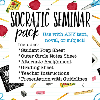 Preview of Socratic Seminar Pack