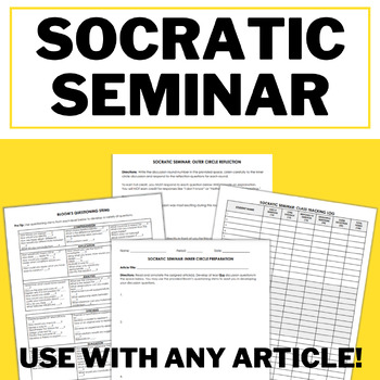 Preview of Socratic Seminar Template: Use with any article!