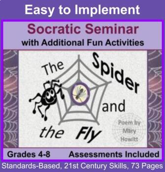 Preview of Socratic Seminar and Activities: Poetry Analysis of The Spider and the Fly