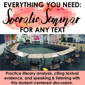 Preview of Socratic Seminar for ANY Text: Literary Analysis - Distance Learning