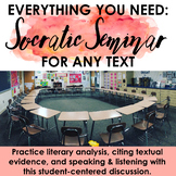 Socratic Seminar for ANY Text: Literary Analysis - Distanc