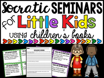 Discussion cards for Early Elementary Picture Books- Intro to Socratic Seminars