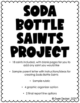 Preview of Soda Bottle Saint Project