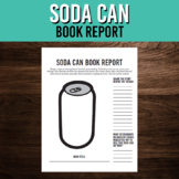Soda Can Book Report Printable | Middle School Literature 