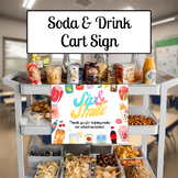 Soda & Drink Cart Sign, Teacher Appreciation Week, Staff A