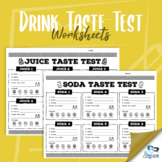 Soda & Juice Taste Test Worksheets