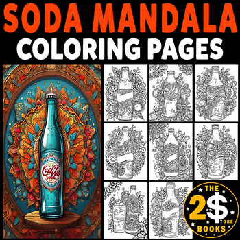 Preview of Soda Mandala Coloring Book – 10 Pages