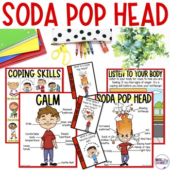 Preview of Soda Pop Head by Julia Cook Anger & Coping Skills Lesson, Counseling & SEL