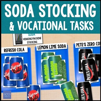 Preview of Soda Vending Machine Vocational Skills Stocking Practice for Special Education