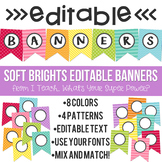 Soft Brights Editable Banners