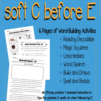 Preview of Soft C Before E: Teaching _CE with UFLI & How C Makes /s/ Worksheets NO PREP