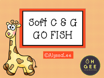 Preview of Soft C & G Giraffe Go Fish- Orton Gillingham Aligned