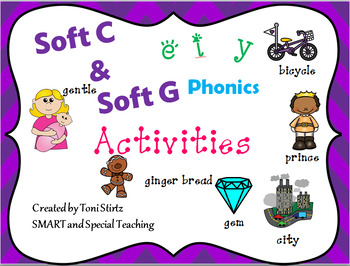 Preview of Orton Gillingham Soft C and G Phonics Activities for Smart Notebook