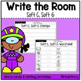 Soft C, Soft G Write the Room & Writing Center Activities
