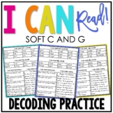 Soft C and G Decoding Drills | I Can Read Decodable Phonic