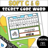 Soft C and G | Secret Code Word | Phonics | Boom Cards