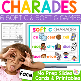 Soft C and Soft G Charades and Worksheets |  Phonics Games