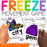 Soft C and G Game | Soft G and C Worksheets | FREEZE Movem