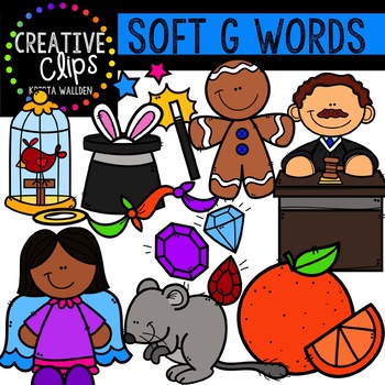 Preview of Soft G Clipart {Creative Clips Digital Clipart}