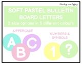 Soft Pastel Colours Bulletin Board Letters