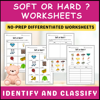 Preview of Soft or Hard? Properties of Materials | Worksheets | Differentiated