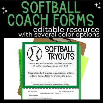 Baseball Softball Line Up Roster Card for Coaches, Dugout, Ump by Tracee  Orman