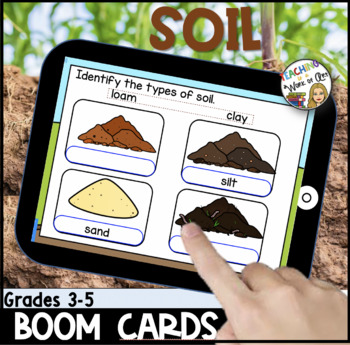 Preview of Soil BOOM CARDS 3-5- DISTANCE LEARNING
