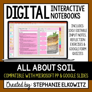 Preview of Soil Digital Interactive Notebook | Google Slides & Microsoft PP