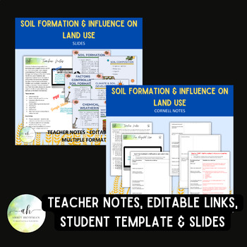 Preview of Soil Formation & Influence on Land Use - Notes & Slides Bundle