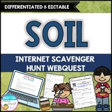 Soil Differentiated Internet Scavenger Hunt WebQuest - Pri