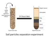 Soil Particles Separation Experiment. Soil Particles Categ