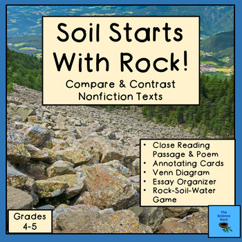 Preview of Soil Starts With Rock Comparison Writing