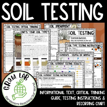 Preview of Soil Testing Informational Text & Critical Thinking Guide