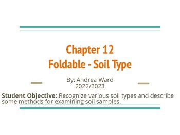 Preview of Soil Type Foldable