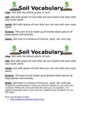 Soil Vocabulary