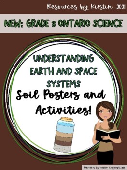 Preview of NEW!! Soil: Vocabulary Posters and Activities Grade 3 Ontario Science