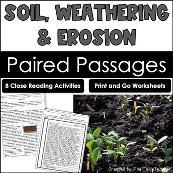 Preview of Soil, Weathering, and Erosion Reading Comprehension Paired Passages