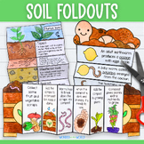 Soil foldable activity bundle - layers of soil, earthworm 