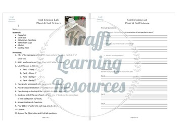 Preview of Soils Unit Activities and Resources Bundle