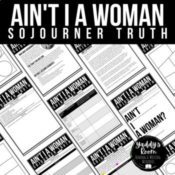 Preview of Sojourner Truth Ain't I a Woman Speech Analysis Mini Unit - Digital & Print
