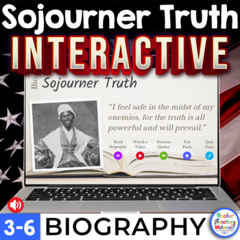 Preview of Sojourner Truth Biography Interactive Activity - Black History - Civil Rights 