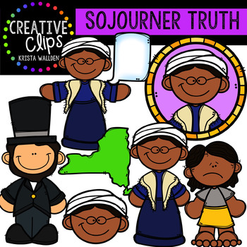 Preview of Sojourner Truth Clipart {Creative Clips Clipart}