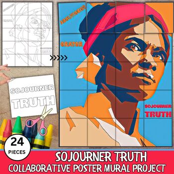 Preview of Sojourner Truth Collaboration Poster Women's & Black History Month,Craft
