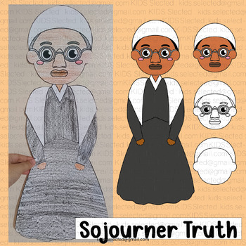 Preview of Sojourner Truth Craft Black History Month Bulletin Board Womens History Month
