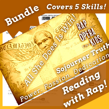 Preview of Sojourner Truth Reading Passage Activities Using Biography Rap Song